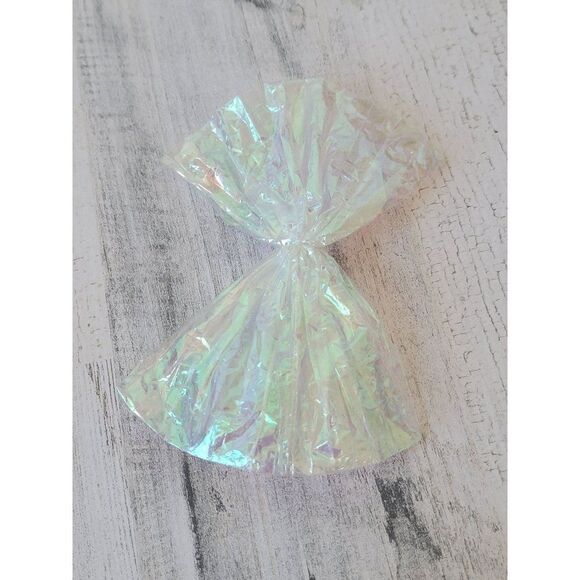 Plastic shiny rainbow bow Xmas Decor figure - Picture 4 of 4